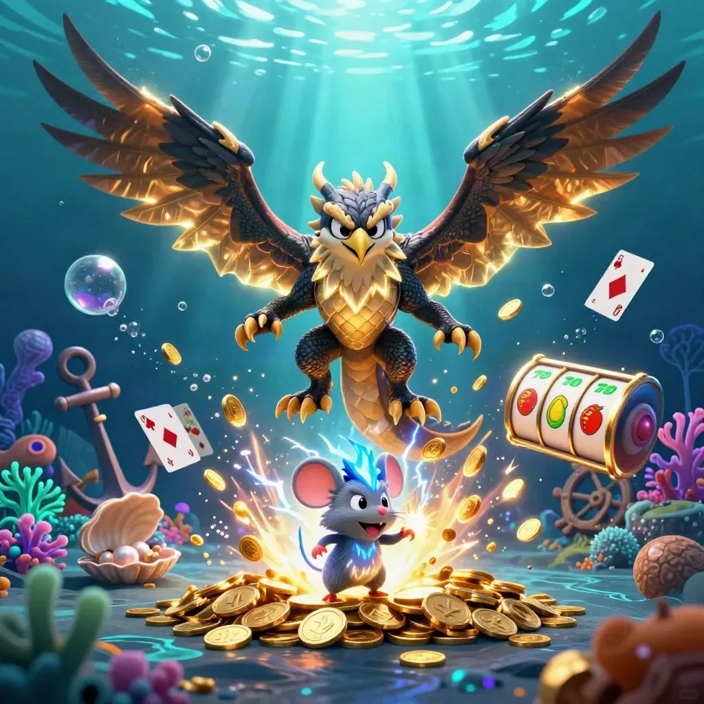 Drago tuono, falco e topo elettrico tra tesori sottomarini e slot luminosi.